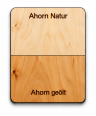 Ahornholz Natur und Geölt