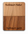 Holzmustertafel mit Nußbaumgravur