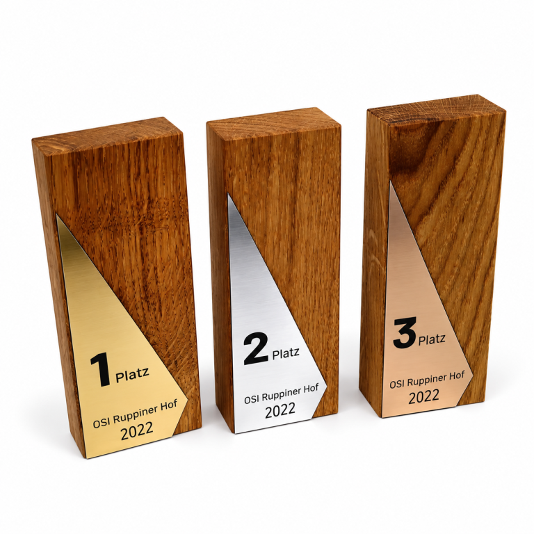 Eiche Rechteck Plakette