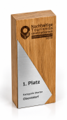 Holztrophäe Eiche Nachhaltig