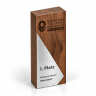 Walnuss-Holztrophäe mit Silberplakette