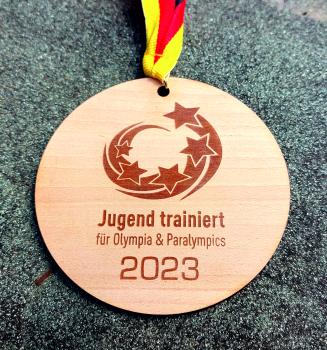 Preview: Medaille Olympia Holz