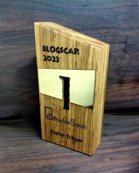 Eichentrophäe schräg