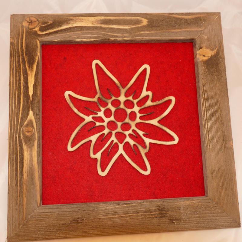 Altholz-Bilderrahmen mit Naturmotiven